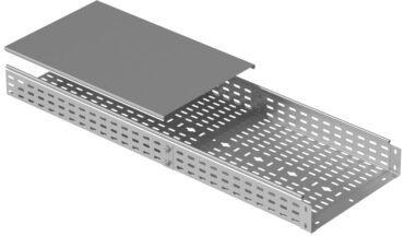 Перфорированный кабельный лоток с интегрированным соединением H:100 W:600 Т:1,2 / L:3000 - PG,  FPK 160 10 PG — изображение 4