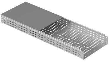 Перфорированный кабельный лоток с интегрированным соединением H:100 W:600 Т:1,2 / L:3000 - PG,  FPK 160 10 PG — изображение 3